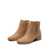 DAMEN CHUNKY LOW HEEL STIEFELETTEN – SLIP-ON FREIZEITSCHUHE IM SCHWARZEN COVER-STIL